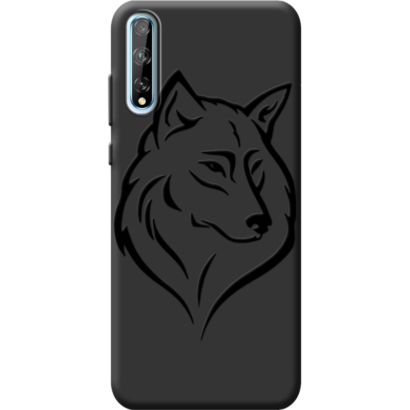 Черный чехол BoxFace Huawei P Smart S Wolf