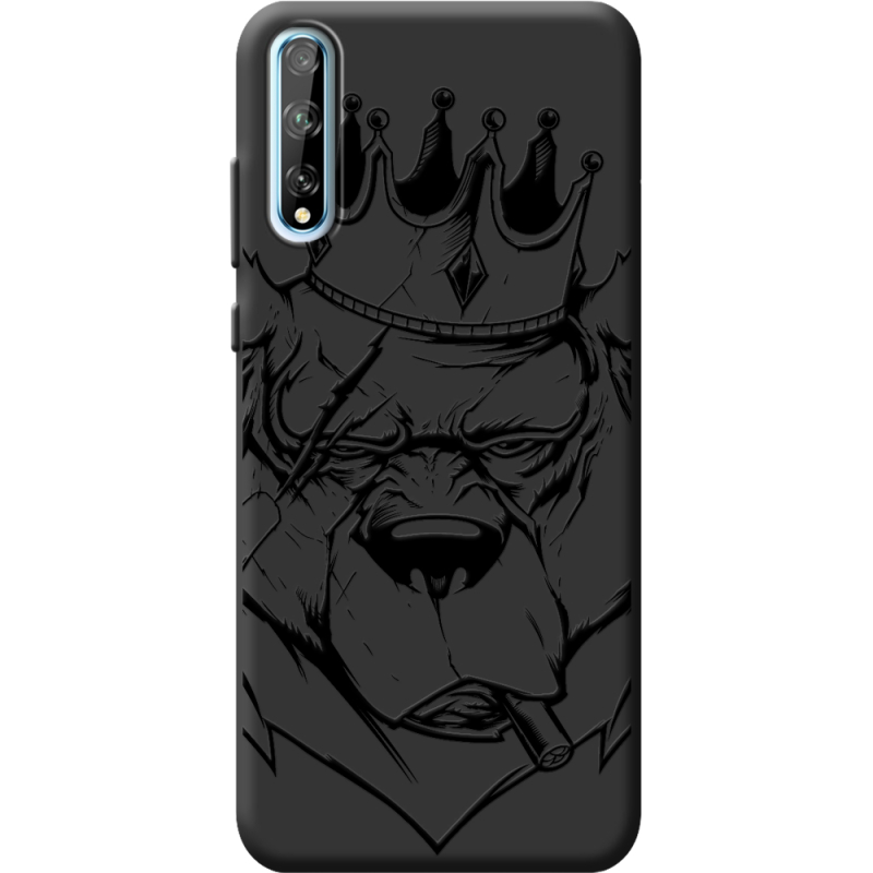 Черный чехол BoxFace Huawei P Smart S Bear King