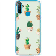 Чехол BoxFace Realme C3 L-green Cacti