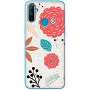 Чехол BoxFace Realme C3 Line Flowers