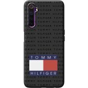 Черный чехол BoxFace Realme 6 Tommy Print