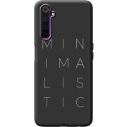 Черный чехол BoxFace Realme 6 Minimalistic