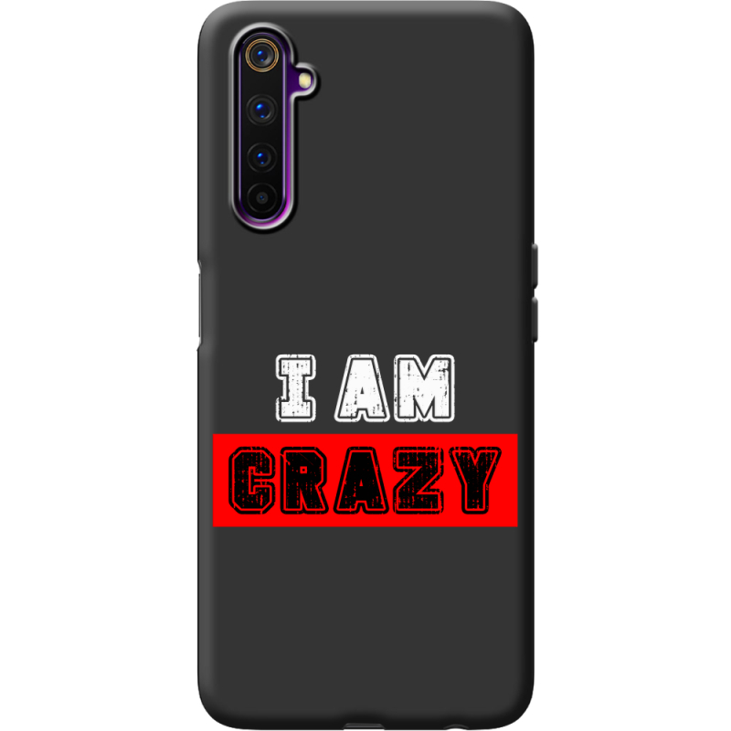 Черный чехол BoxFace Realme 6 I'm Crazy