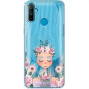 Прозрачный чехол BoxFace Realme C3 Blue Hair