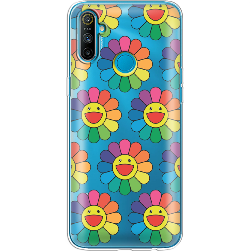 Прозрачный чехол BoxFace Realme C3 Hippie Flowers