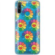 Прозрачный чехол BoxFace Realme C3 Hippie Flowers