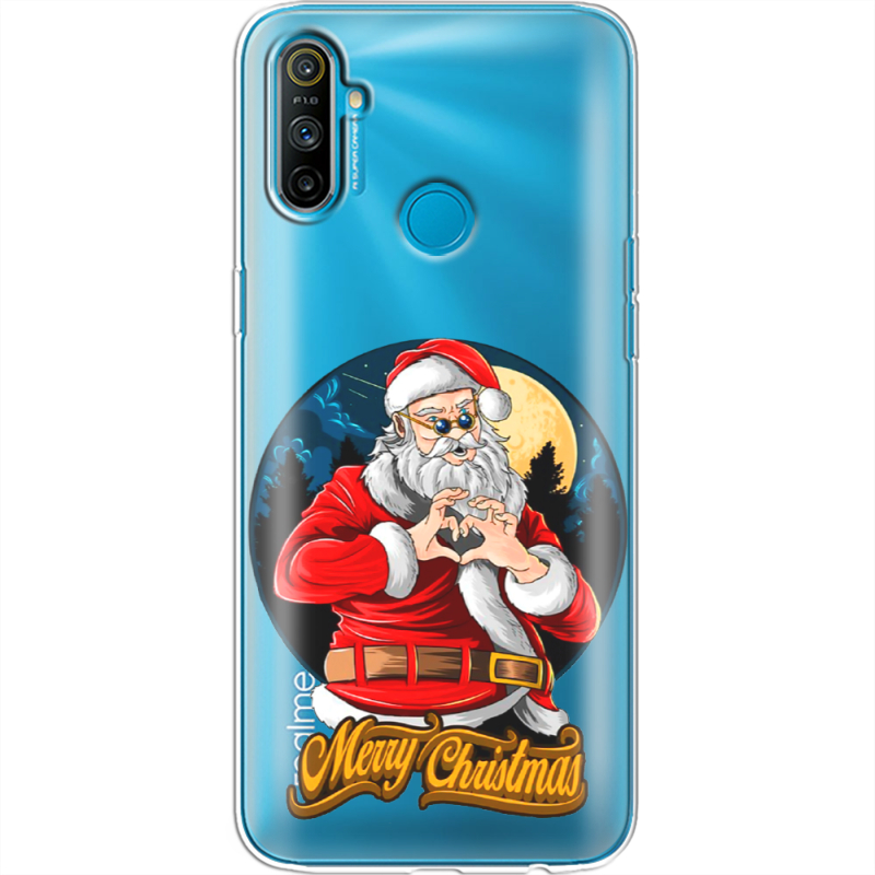 Прозрачный чехол BoxFace Realme C3 Cool Santa
