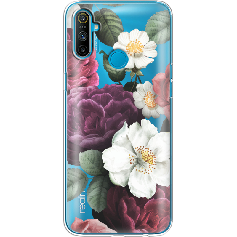 Прозрачный чехол BoxFace Realme C3 Floral Dark Dreams