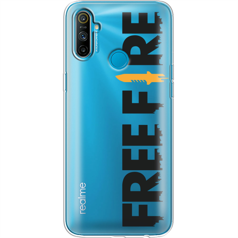 Прозрачный чехол BoxFace Realme C3 Free Fire Black Logo