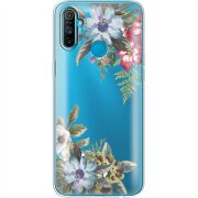 Прозрачный чехол BoxFace Realme C3 Floral