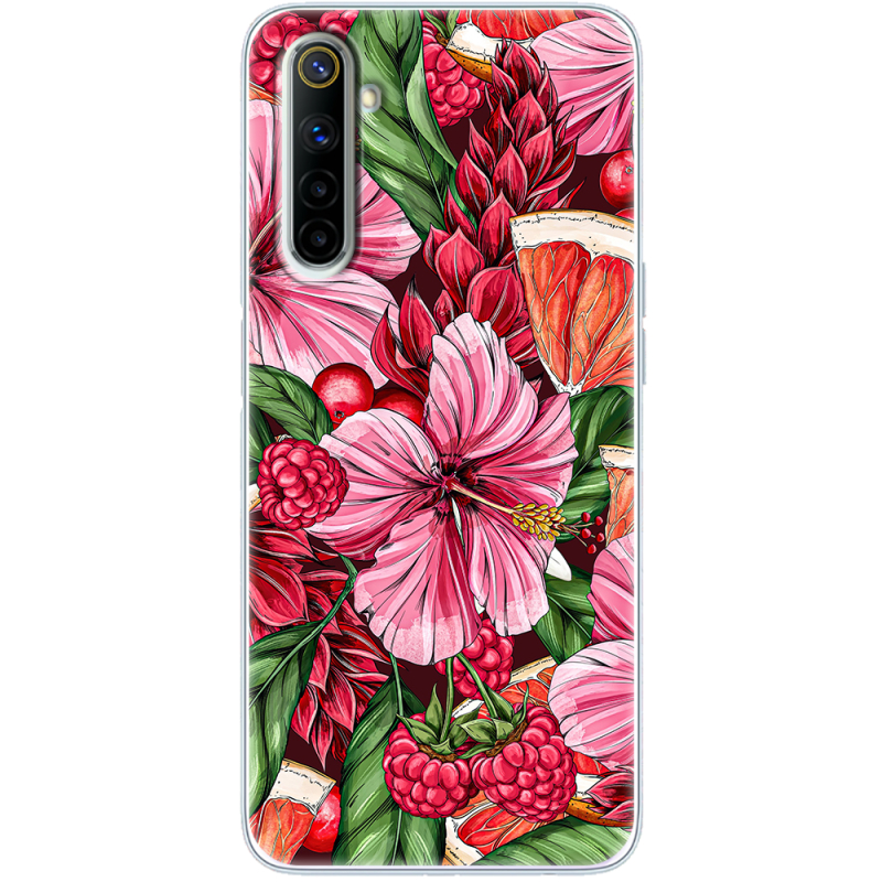 Чехол BoxFace Realme 6 Tropical Flowers