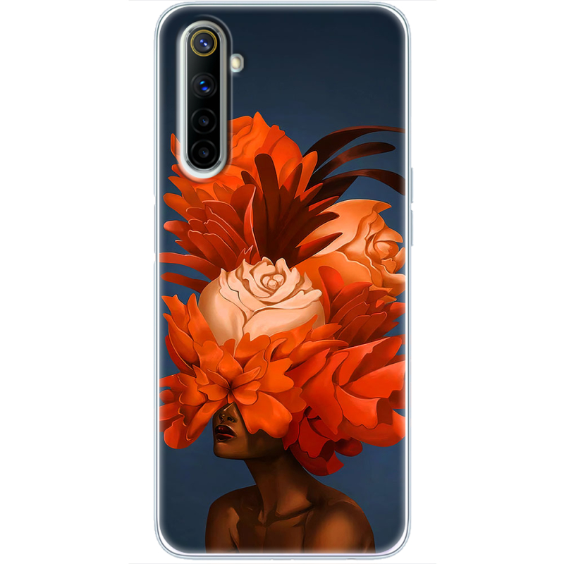 Чехол BoxFace Realme 6 Exquisite Orange Flowers