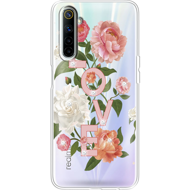 Чехол со стразами Realme 6 Love