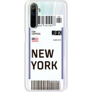 Прозрачный чехол BoxFace Realme 6 Ticket New York