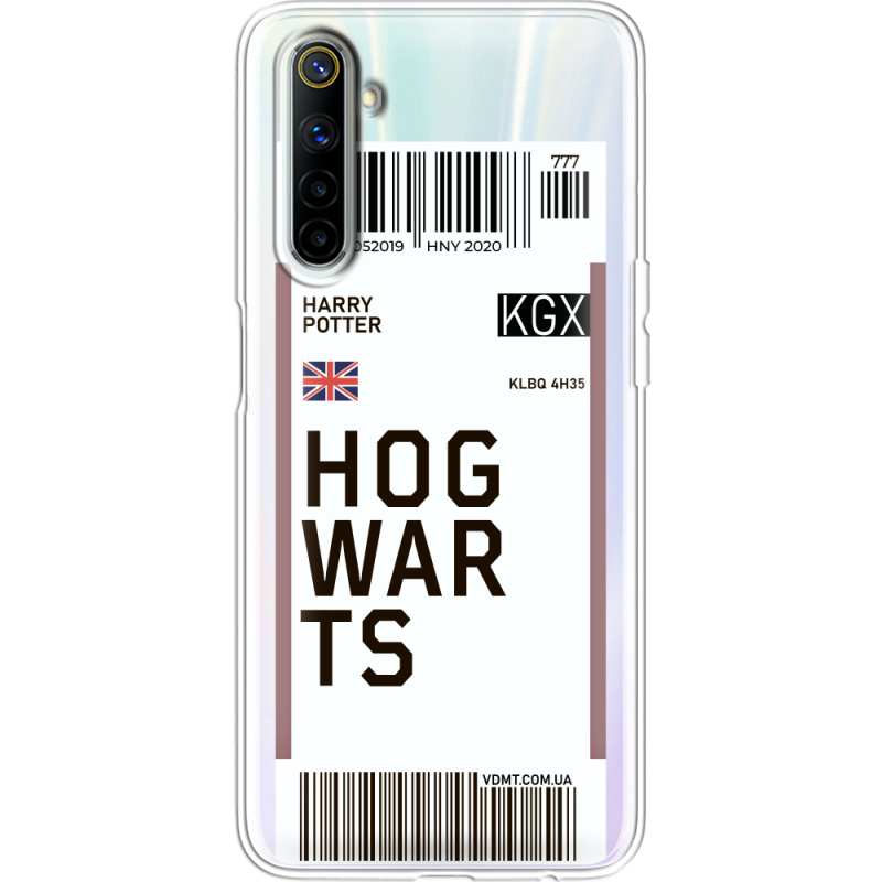 Прозрачный чехол BoxFace Realme 6 Ticket Hogwarts