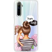 Прозрачный чехол BoxFace Realme 6 Super Mama and Daughter