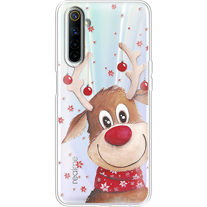 Прозрачный чехол BoxFace Realme 6 Winter Deer