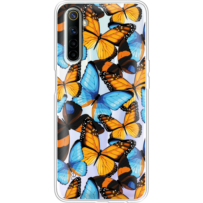Прозрачный чехол BoxFace Realme 6 Butterfly Morpho