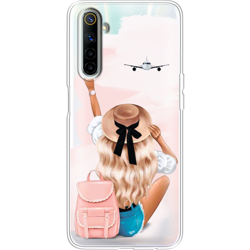 Прозрачный чехол BoxFace Realme 6 Travel Girl