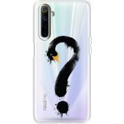 Прозрачный чехол BoxFace Realme 6 Swan question
