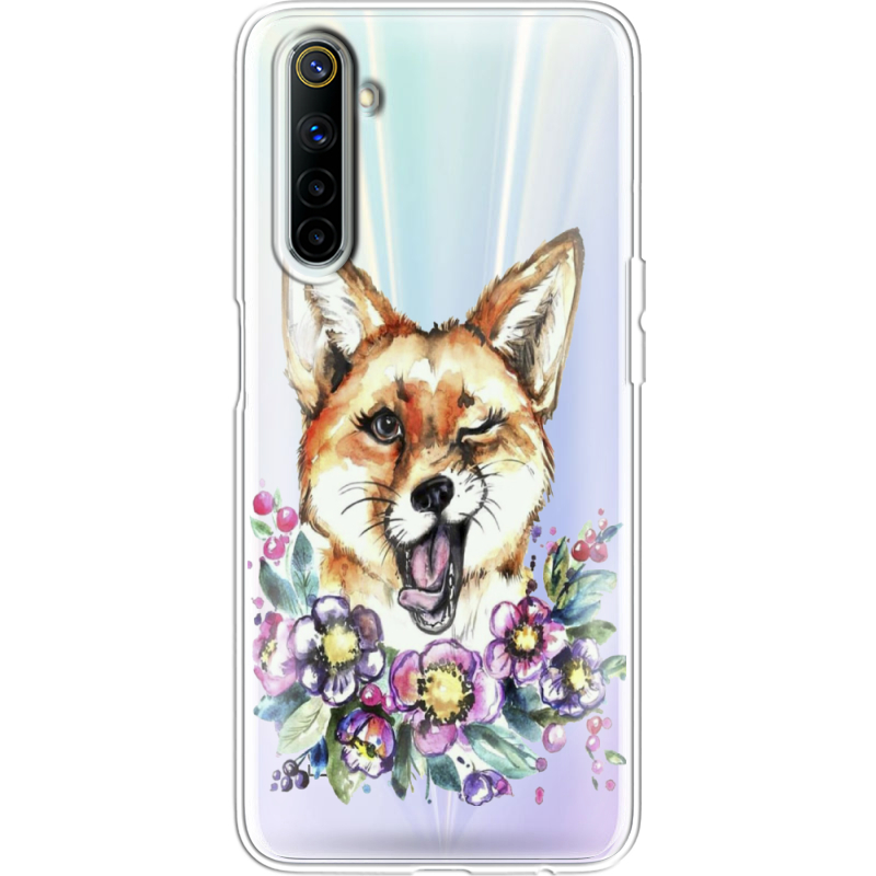 Прозрачный чехол BoxFace Realme 6 Winking Fox