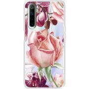 Прозрачный чехол BoxFace Realme 6 Rose