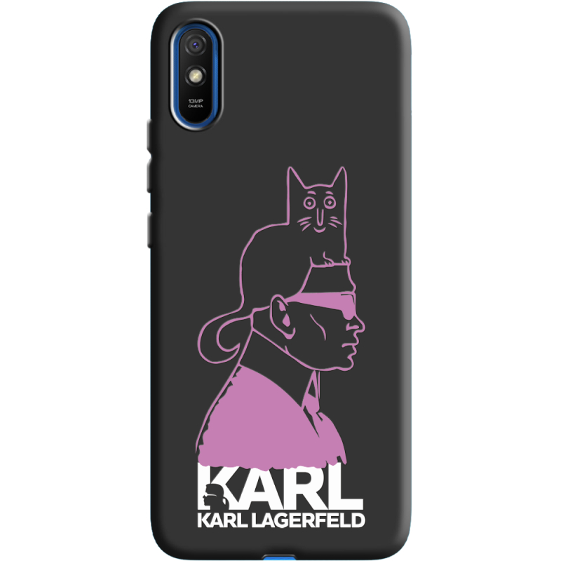 Черный чехол BoxFace Xiaomi Redmi 9A Pink Karl