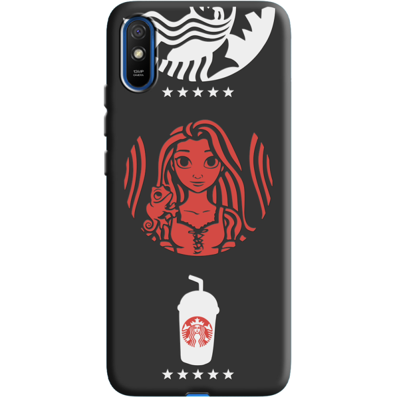 Черный чехол BoxFace Xiaomi Redmi 9A RedWhite Coffee