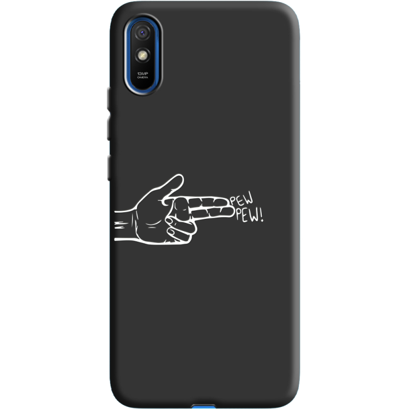 Черный чехол BoxFace Xiaomi Redmi 9A Pew Pew