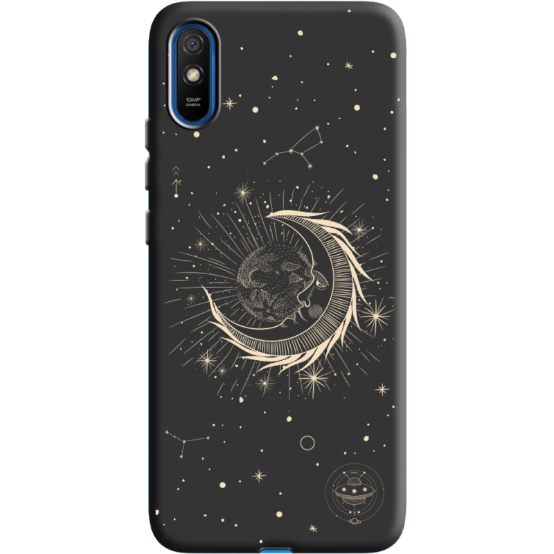 Черный чехол BoxFace Xiaomi Redmi 9A Moon