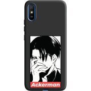 Черный чехол BoxFace Xiaomi Redmi 9A Attack On Titan - Ackerman