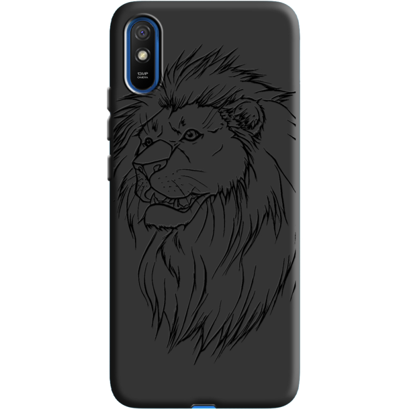 Черный чехол BoxFace Xiaomi Redmi 9A Lion