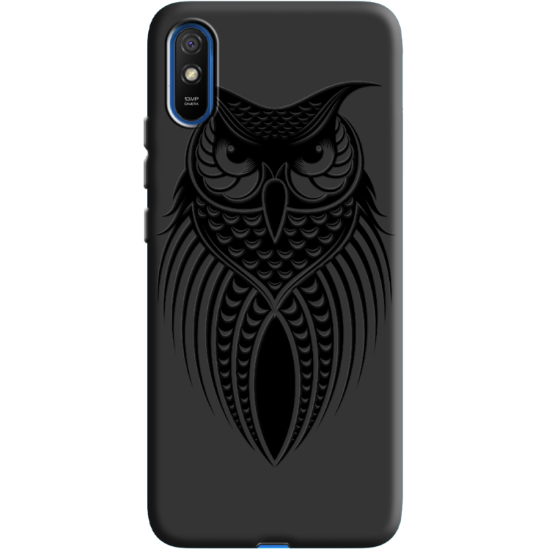 Черный чехол BoxFace Xiaomi Redmi 9A Owl