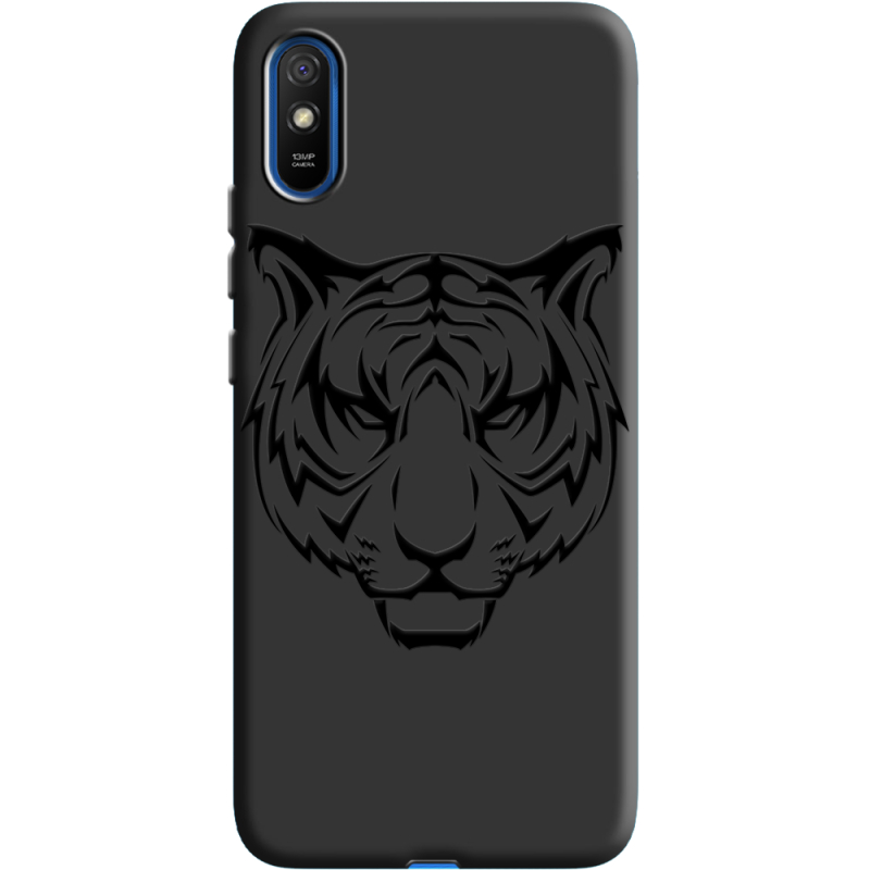 Черный чехол BoxFace Xiaomi Redmi 9A Tiger