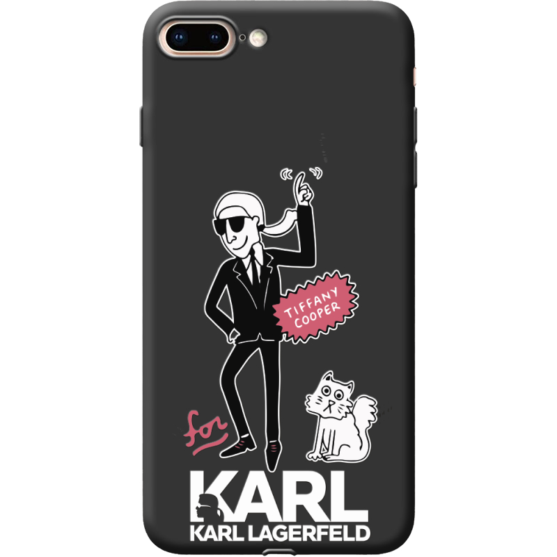 Черный чехол Uprint Apple iPhone 7/8 Plus For Karl