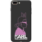 Черный чехол Uprint Apple iPhone 7/8 Plus Pink Karl