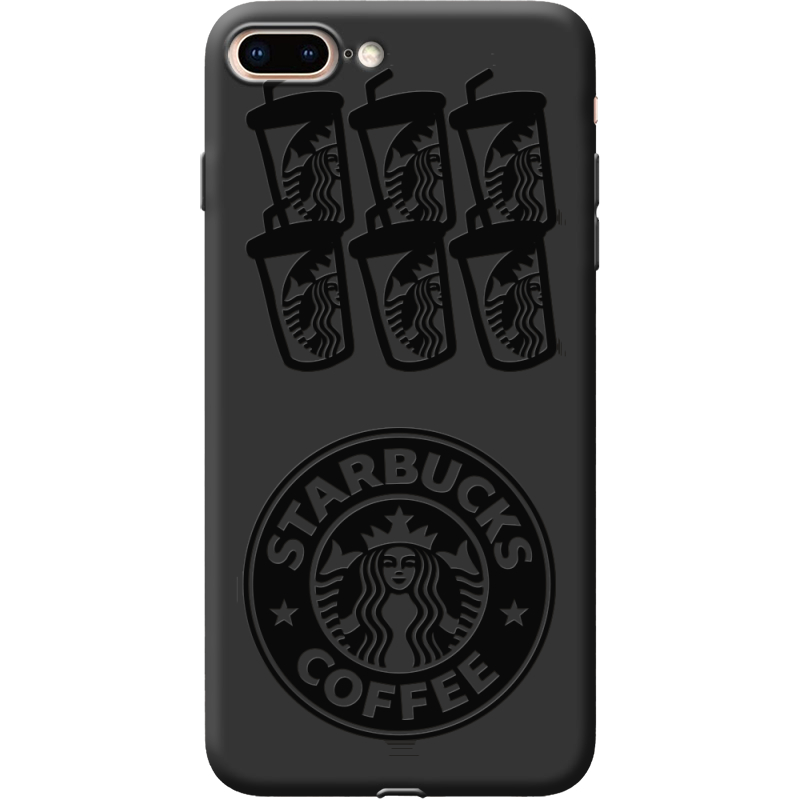 Черный чехол Uprint Apple iPhone 7/8 Plus Black Coffee