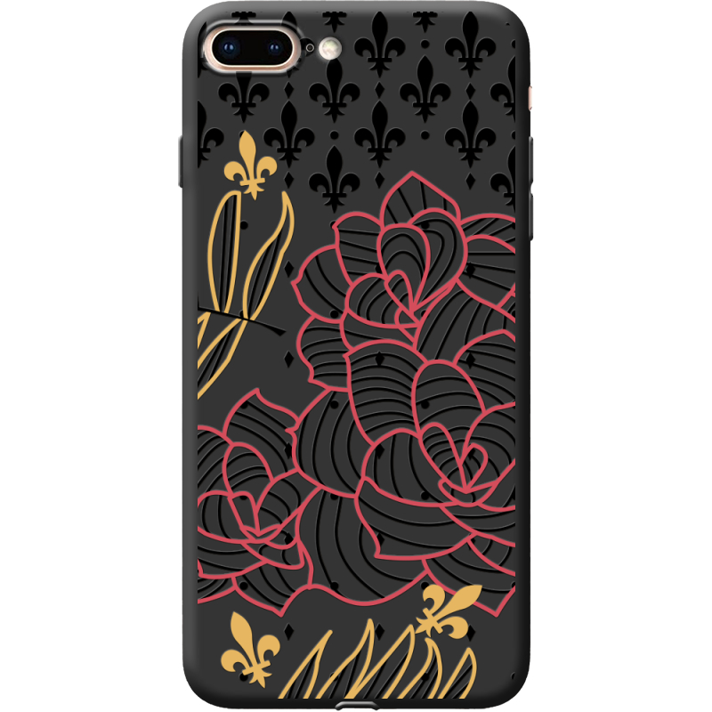 Черный чехол Uprint Apple iPhone 7/8 Plus FranceFlowers