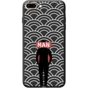 Черный чехол Uprint Apple iPhone 7/8 Plus Man Pattern