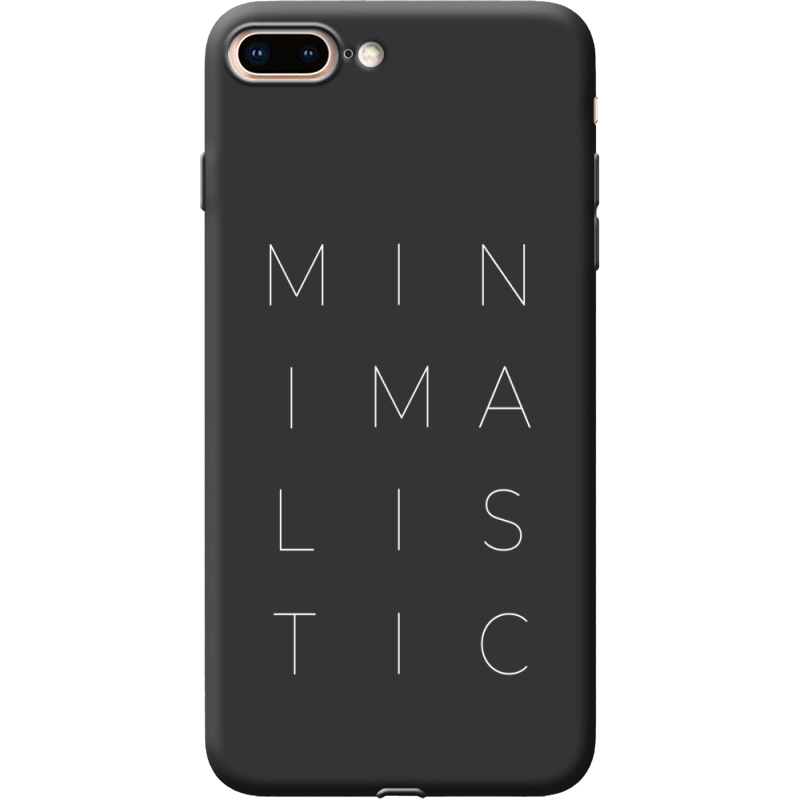 Черный чехол Uprint Apple iPhone 7/8 Plus Minimalistic