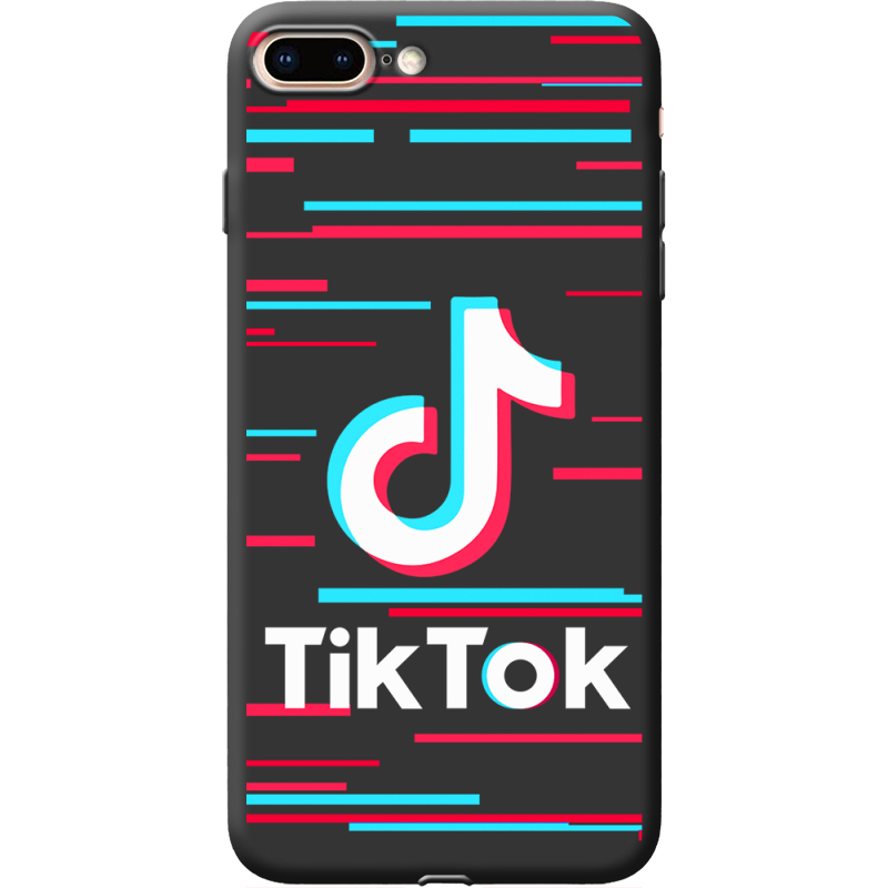 Черный чехол Uprint Apple iPhone 7/8 Plus Tik Tok