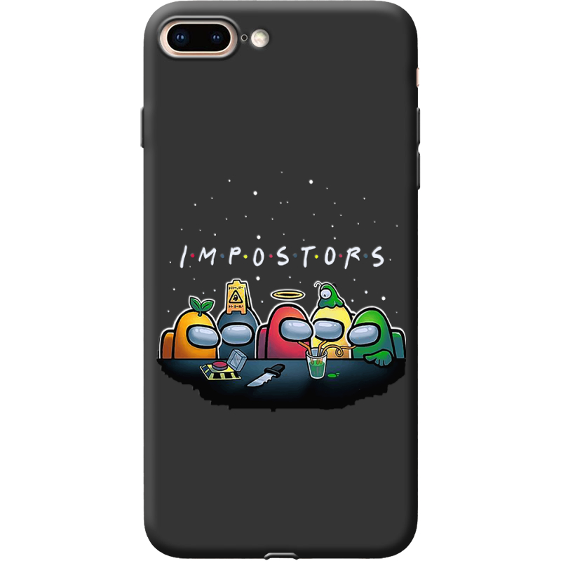 Черный чехол Uprint Apple iPhone 7/8 Plus Among Us Impostors