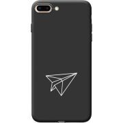 Черный чехол Uprint Apple iPhone 7/8 Plus Paper Plane