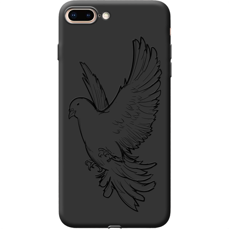 Черный чехол Uprint Apple iPhone 7/8 Plus Dove