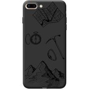 Черный чехол Uprint Apple iPhone 7/8 Plus Mountains