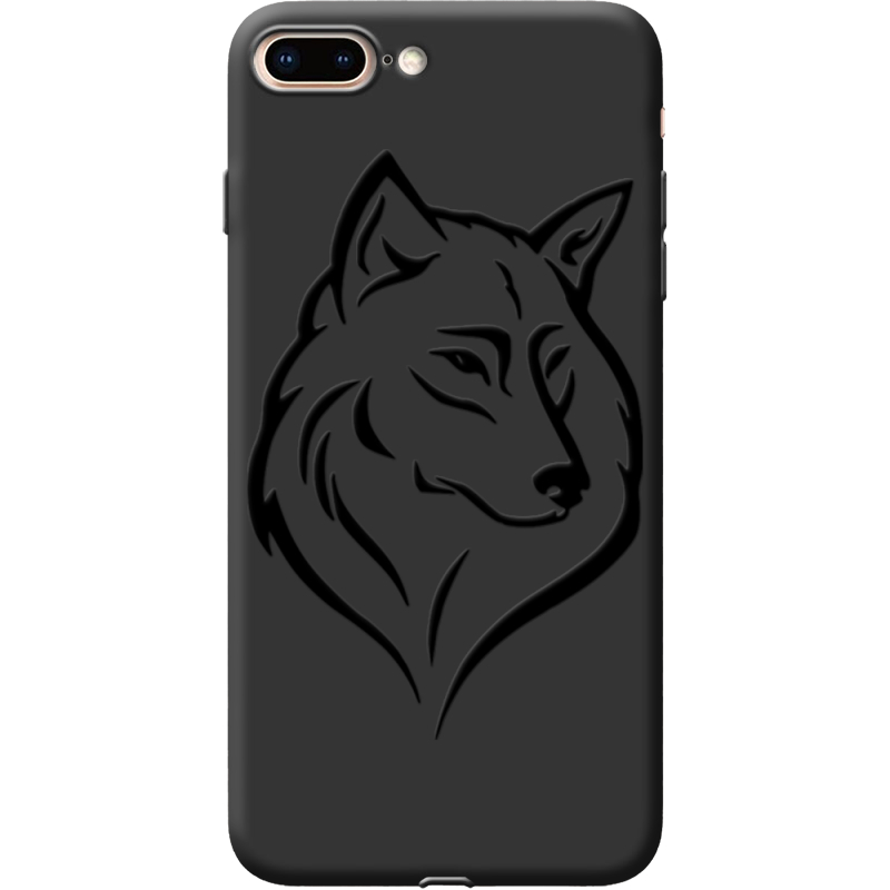 Черный чехол Uprint Apple iPhone 7/8 Plus Wolf