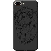 Черный чехол Uprint Apple iPhone 7/8 Plus Lion