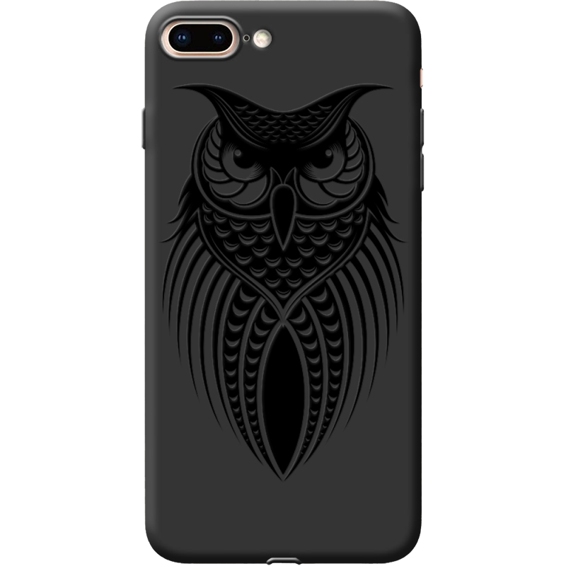 Черный чехол Uprint Apple iPhone 7/8 Plus Owl