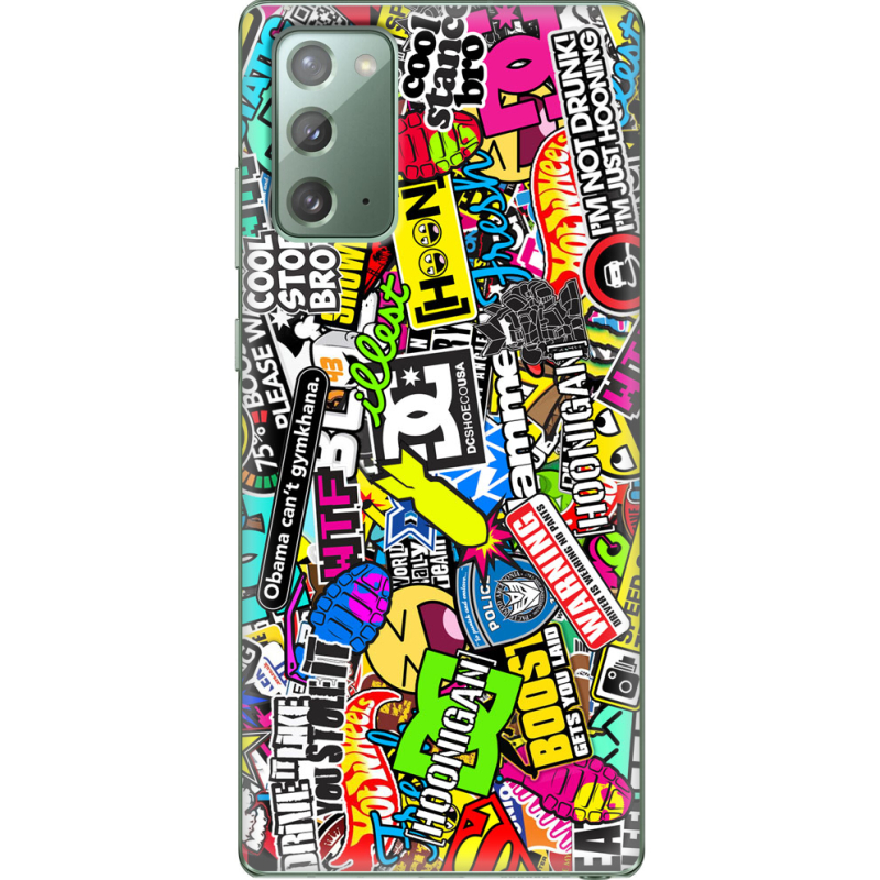 Чехол BoxFace Samsung N980 Galaxy Note 20 Multicolored Inscriptions