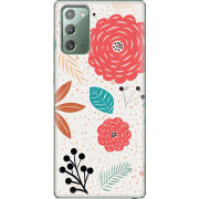 Чехол BoxFace Samsung N980 Galaxy Note 20 Line Flowers